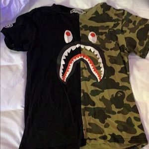 Bape camp and black shirt
